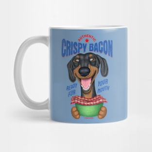 Funny Cute Dachshund Crispy Bacon Mug